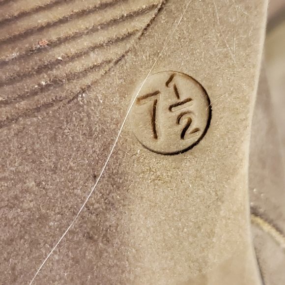 Xappeal “Sabine Taupe” Zippered Suede Ankle Boots/Booties Shoes (Womens Size 7M) - Picture 6 of 9